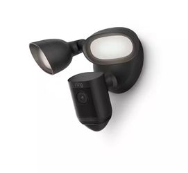 Ring Floodlight Cam Wired Pro - Smart Security Video Camera with 2 LED Lights, Dual Band Wifi, 3D Motion Detection, Blacki