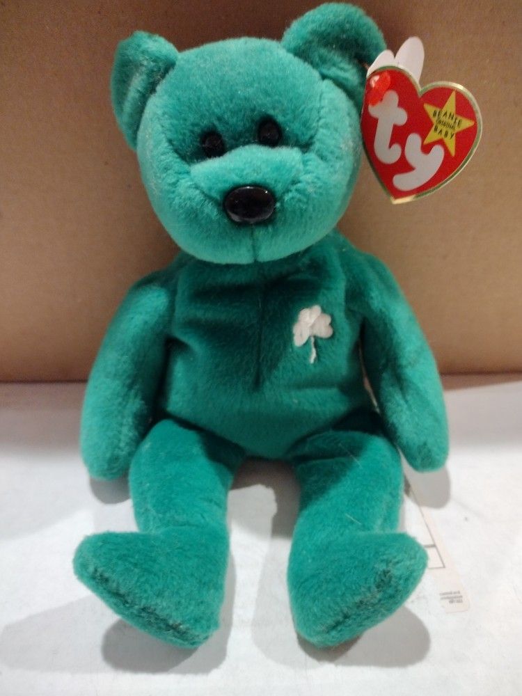 Erin Bear Beanie Baby W Tag Errors