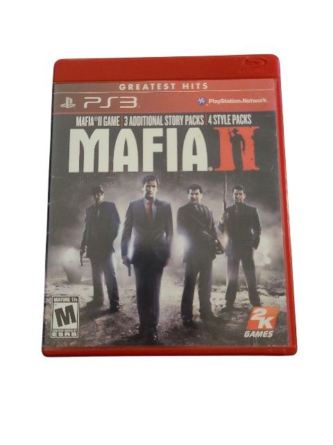 Sony PlayStation 3 Mafia II 2010 Complete In Box Tested with Poster PS3 Rockstar