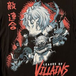 League of Villains Anime Graphic T-Shirt size Small Sm My Hero Academia MHA