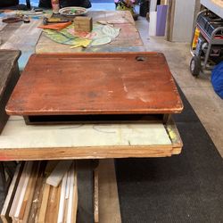 Old school desk.