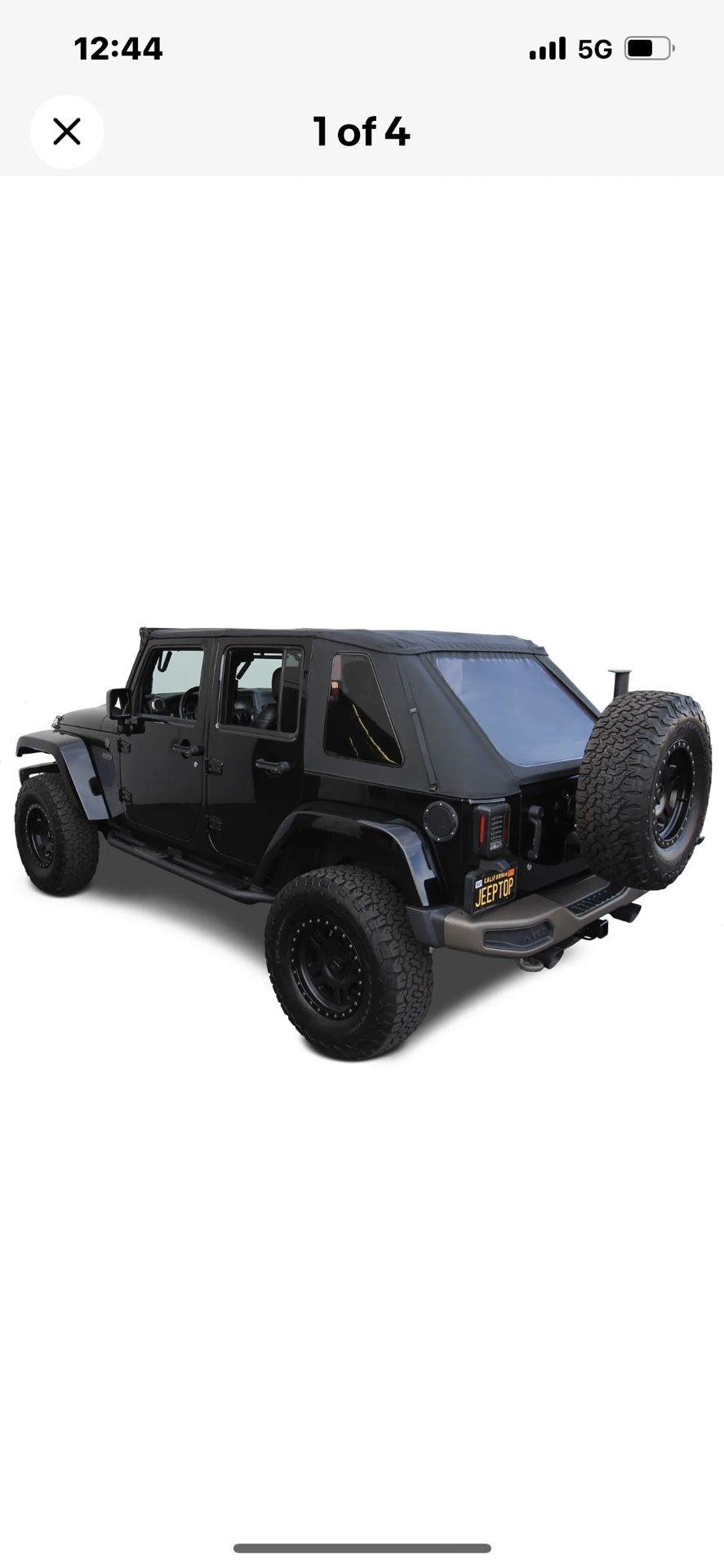 jeep wrangler 4 door soft top