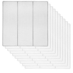10 Packs 23 x 23" Donut Fryer Screen, Heavy-Duty Woven Mesh Screen (16 Gauge), Compatible with Belshaw, Avalon, and Commercial Fryers