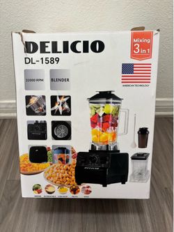 Delicio DL-1589 3-in-1 Blender 32000 RPM – New Open Box
