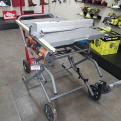 Ridgid Table Saw with Cart