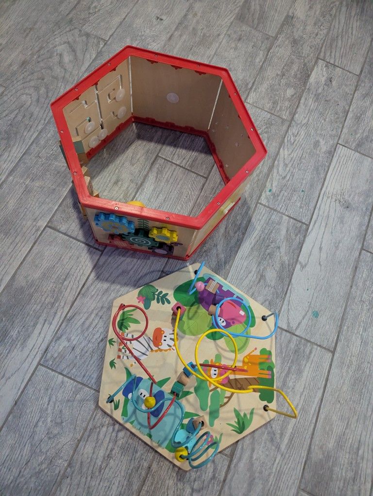 Wooden Activity Cube 