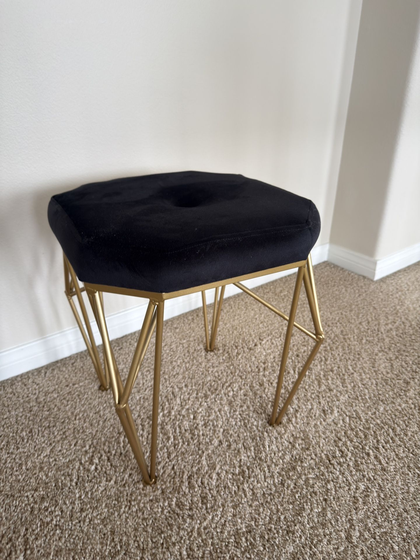 Black and Gold Stool