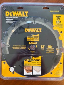 DeWalt 12" 16T Diamond Tipped Saw Blade