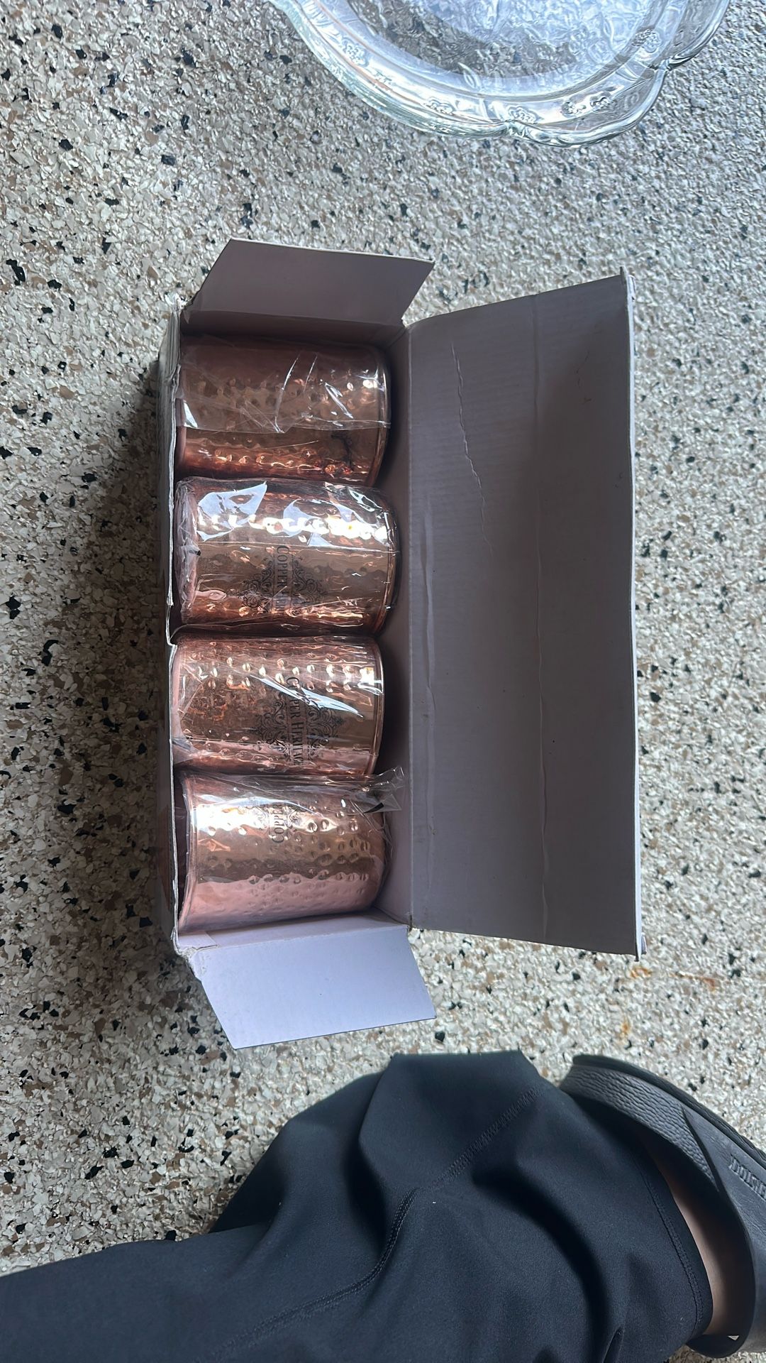 Copper Glass Set 4 pc