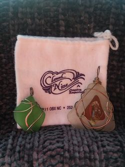 Sea Glass (2) Pendants from OBX