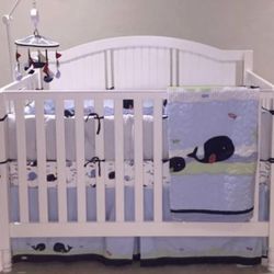 Pottery Barn crib + Mattress + Toddler Bed Kit
