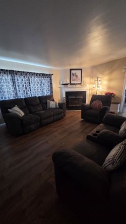 Boxberg Reclining Sofa and Loveseat Set and Rocking Recliner