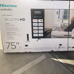 75” inch Hisense Smart 4K