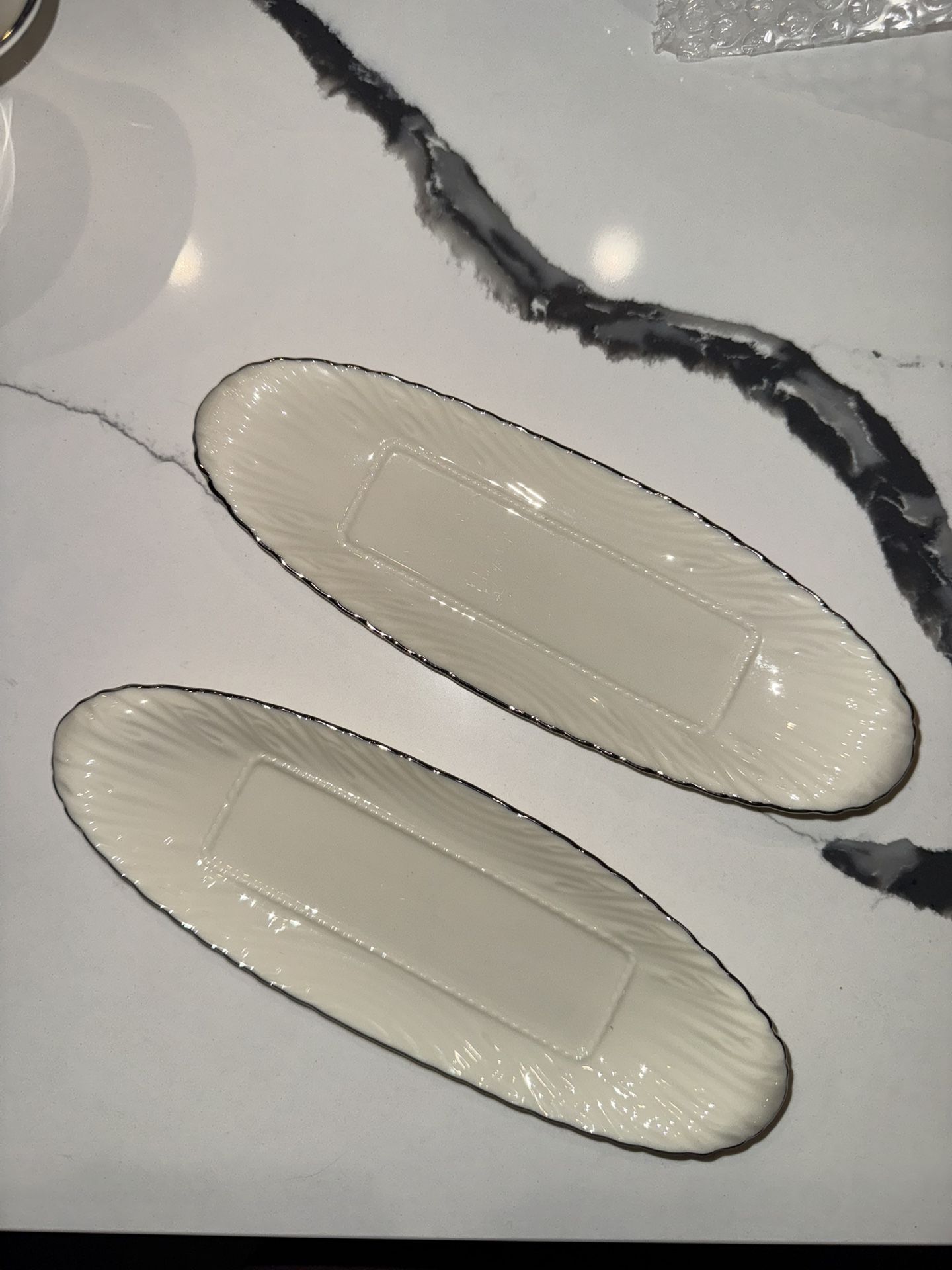 Lenox Open Butter Dishes Set Of 2