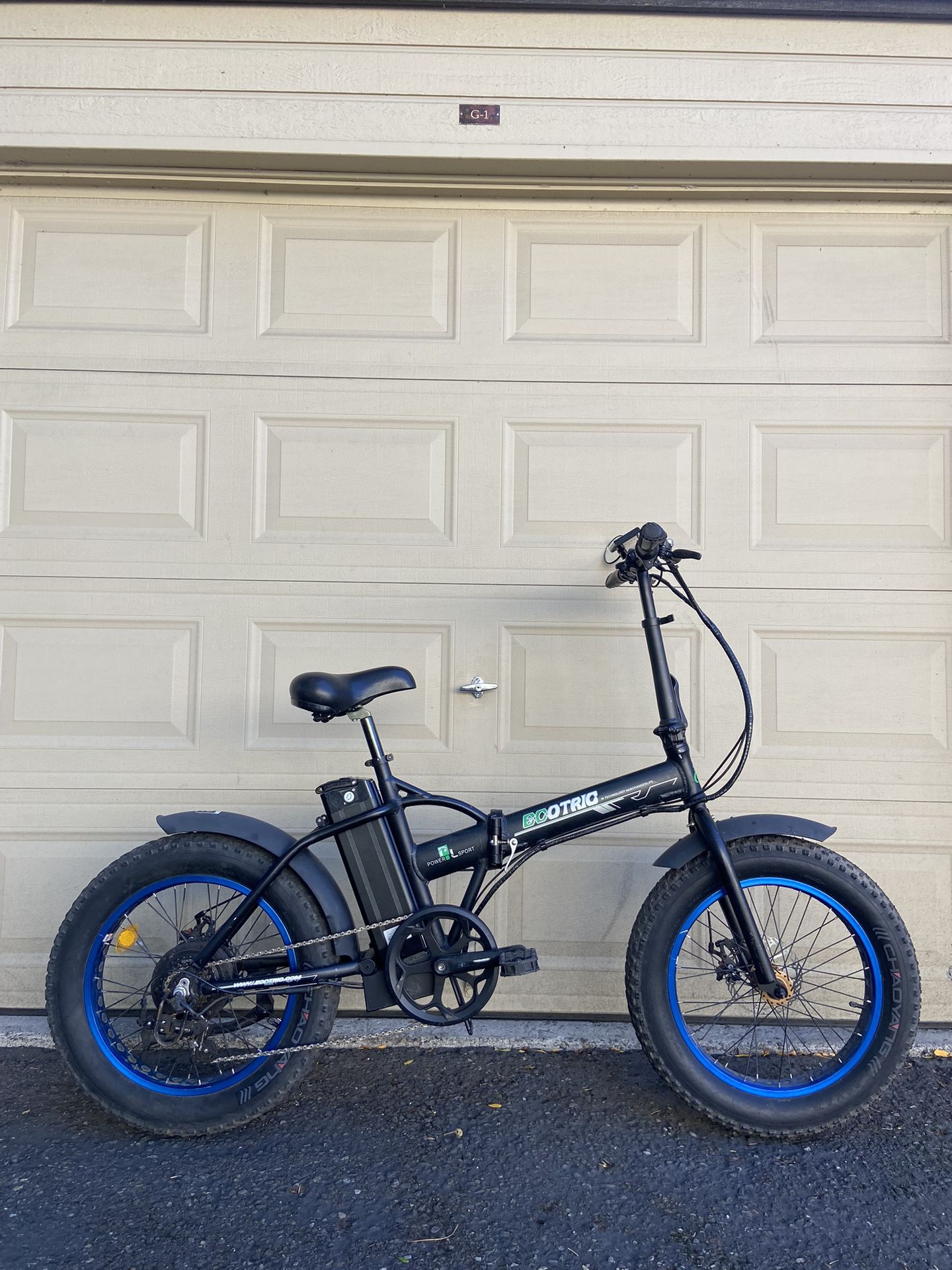 ECOTRIC 500W Folding Electric Bike – 20” Fat Tires, 48V 13AH Battery, Shimano 7-Speed E-bike Bicycle ebike