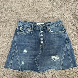 Free People Denim Skirt Sz 26