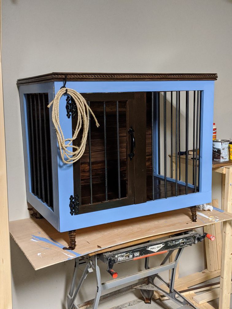 Custom dog kennel crate