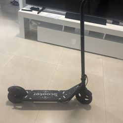 Electric Scooter for Kids, 150W Motor, Simple One-Button Control, 2 Safe Speeds (6/10 MPH), Colorful Lights, Magnetic Charging, Dual Brake System, Ide