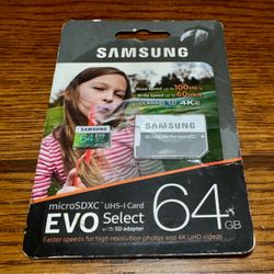 Samsung Evo Select 64GB Class 10 SDXC Memory Card - New