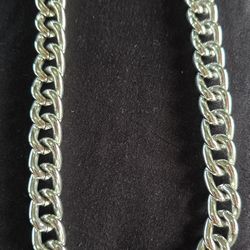 Vtg. Choker 16" Necklace Silver Tone Pre-owned 