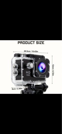 HD 1080P Action Camera with Waterproof Case