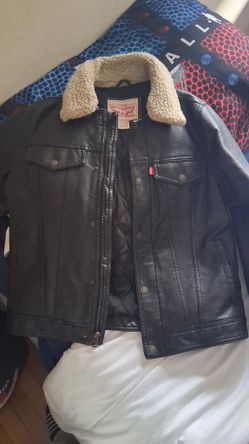 Boys Levi Leather Jacket Size 10-12