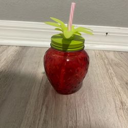 Strawberry Glass Cup