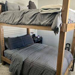 Full over Full handcrafted bunk beds
