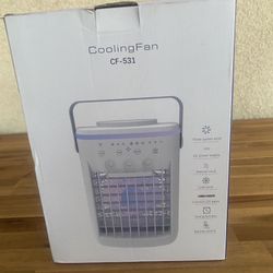 Portable air conditioner, evaporative air cooler, 2-4-8H timer, automatic shut-off and remote control, water tank, three ultrasonic nozzles, air cooli