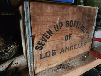 Antique 7up seven up wood crate
