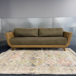 Mid century (mcm) Handmade Rattan Sofa