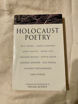 Holocaust Poetry By Hilda Schiff