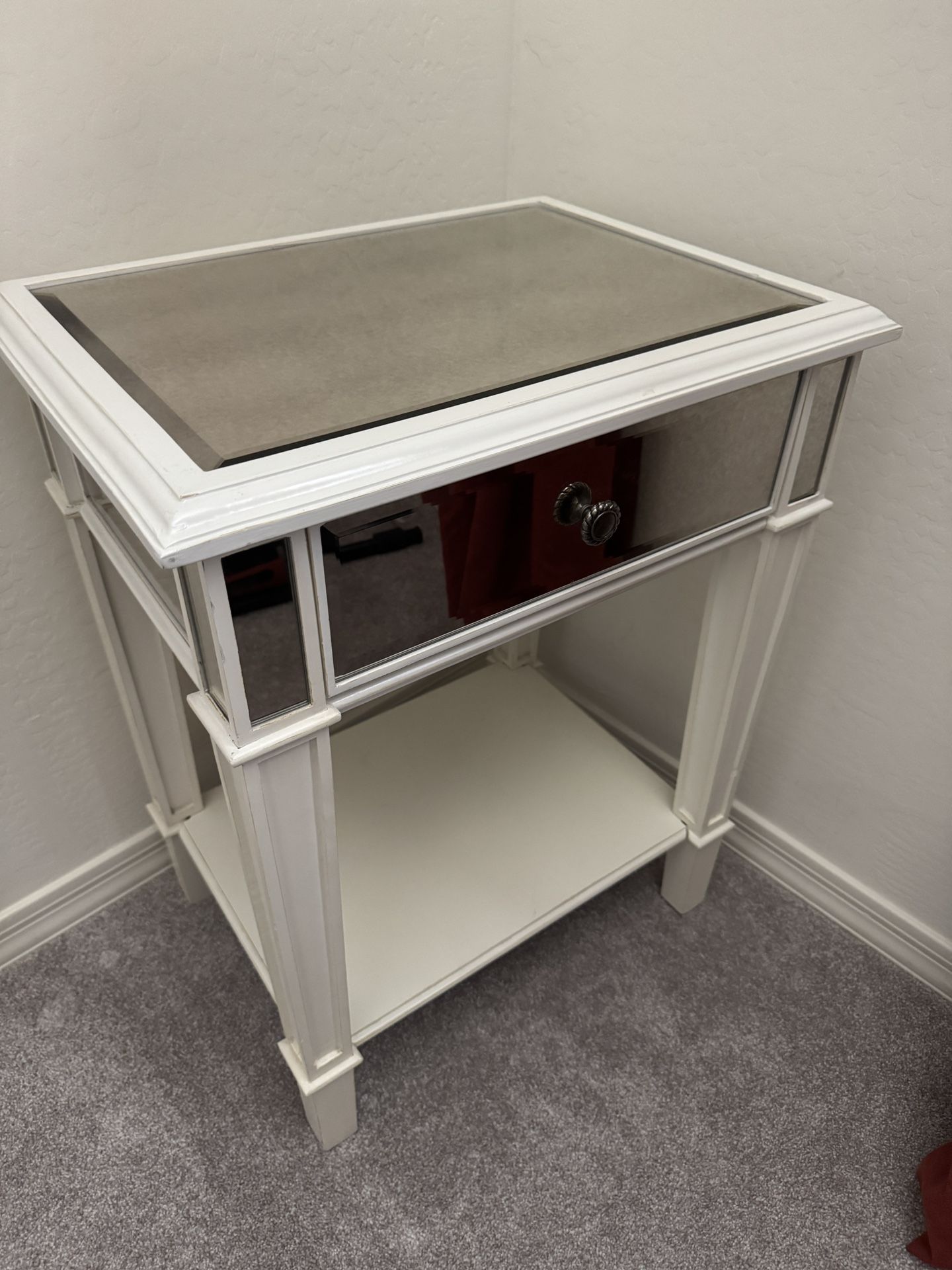 Mirrored Nightstand - looks new!