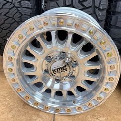 Rines KMC 17" 6x139 Silver Machined KMC552