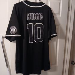 Men's XXL 2XL Biggie Smalls Bad Boy Polyester Baseball Jersey Brand New