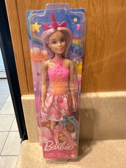 Unicorn Barbie With Pink Fantasy Hair - NEW