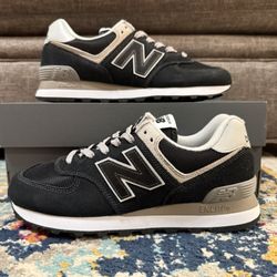 Size 9 - Women’s New Balance 574 “Core Pack - Black White”