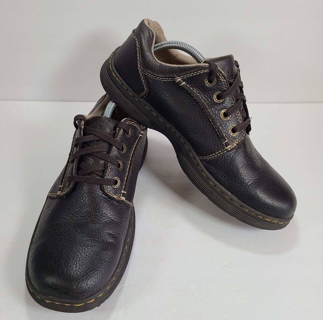 Dr. Martens Rockland Brown Pebbled Leather Oxford Shoes Men Size 11