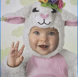 Lovable Lamb Infant Costume Spirit Halloween Baby White Sheep 0-6 Months