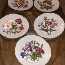 Bavaria Germany 7 1/2 inch Floral plates