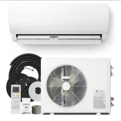 ☆ 12000 BTU Mini Split AC/Heating System, 19 SEER2 115V Inverter Air Conditioner with 1 Ton Heat pump, Complete Installation Kit Included, Covers Up t