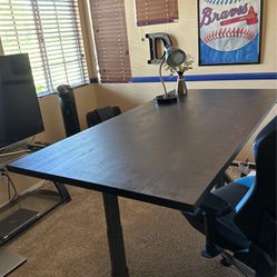 Podcast Electric Height Adjustable Black Table (5” 3’ Inches Length x 2”7.5’ Inches Width