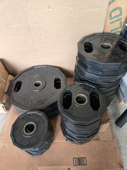 Iron Grip Urethane 5lb, 10lb, 25lb, and 45lb Olympic Weight Plates