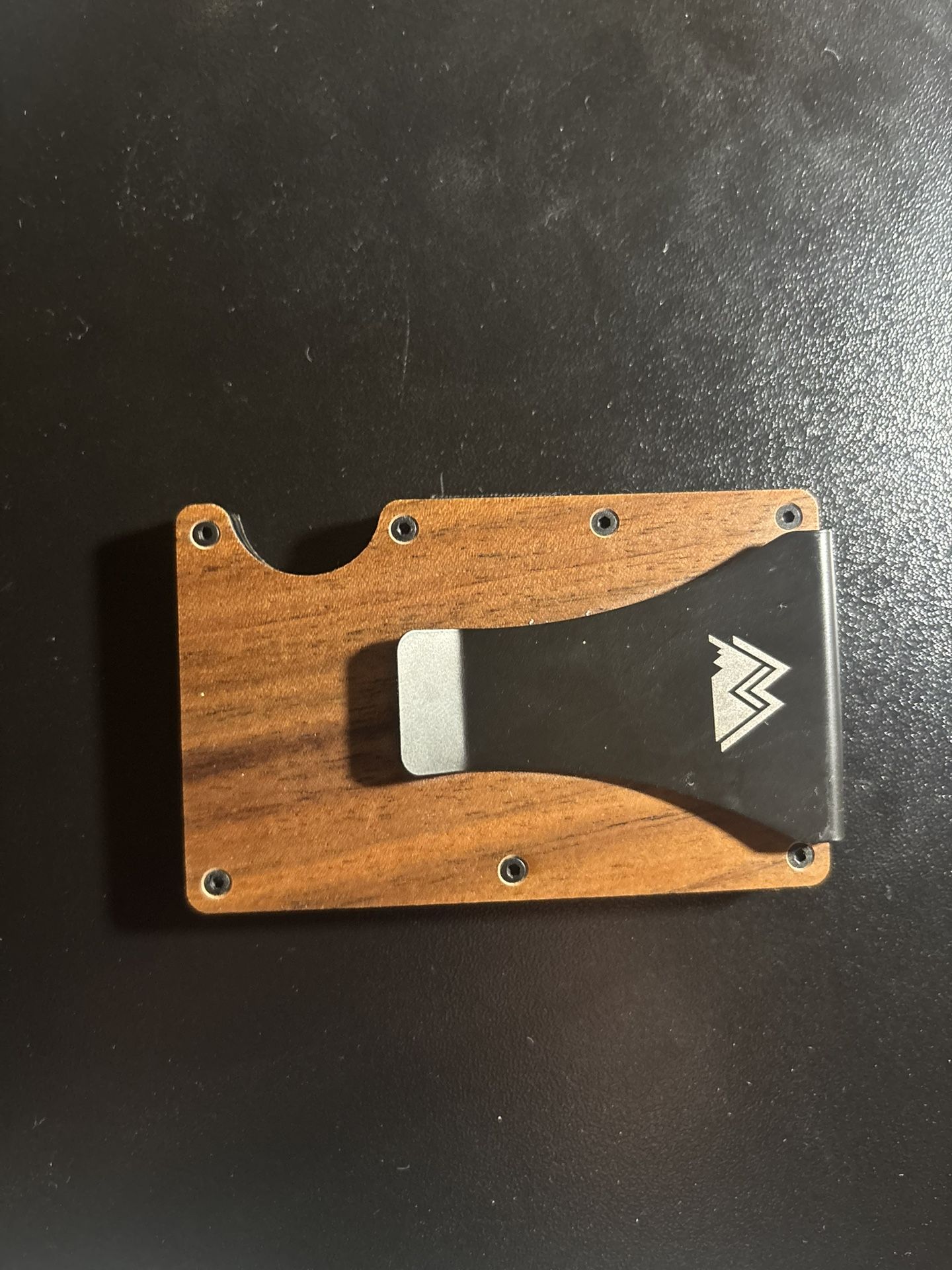 Mountain Voyage Co Walnut Minimalist Wallet RFID-Blocking Card Holder Money Clip