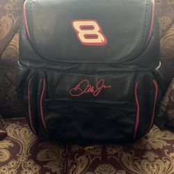 Dale Earnhardt Jr  NASCAR Back Pack Leather ( Chelmont Center Area  )