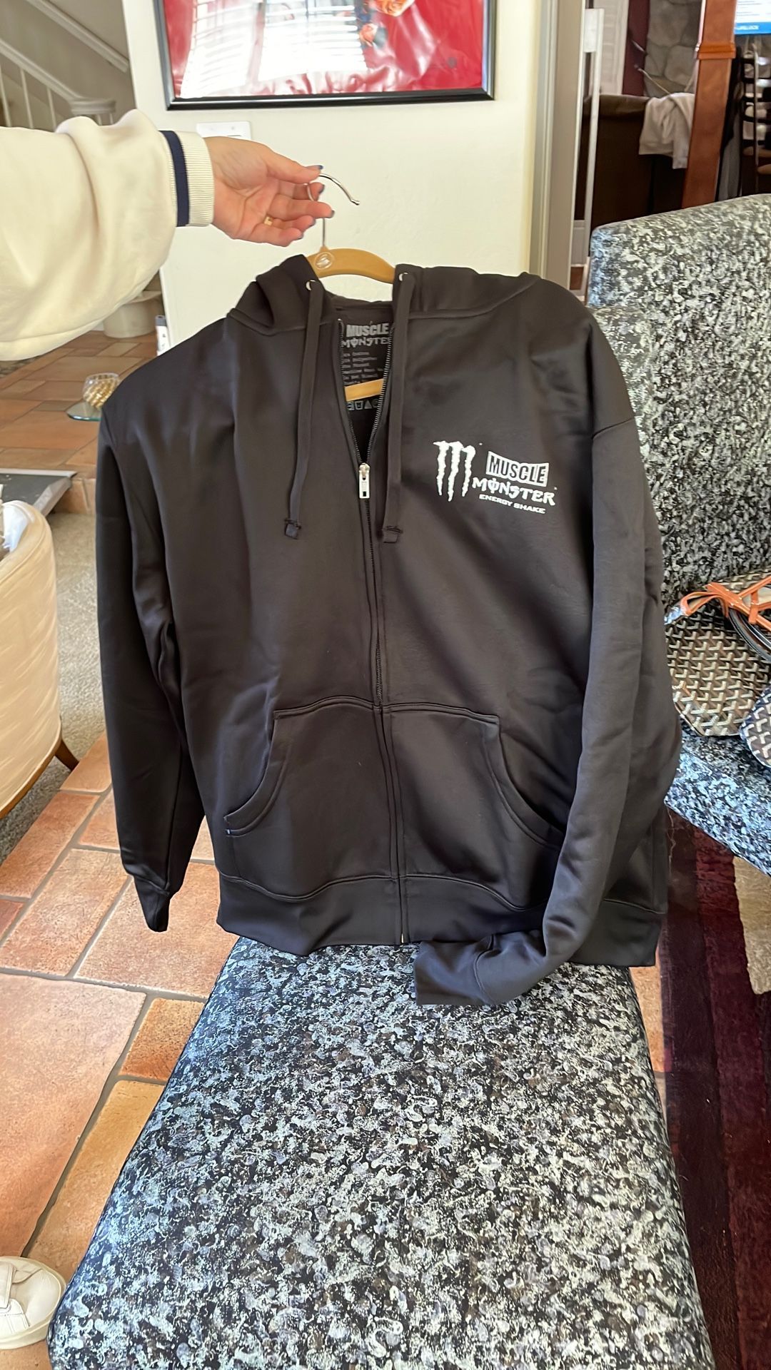 Black Hoodie Jacket Brand New Large Size
