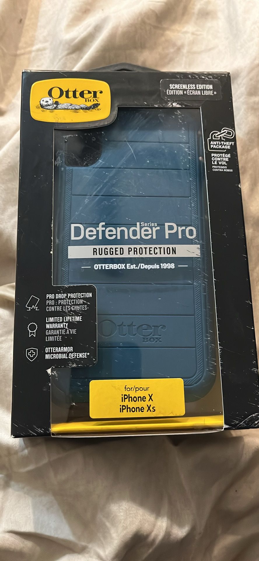 OtterBox Defender Series Pro Phone Case for Apple iPhone Xs, iPhone X - Blue