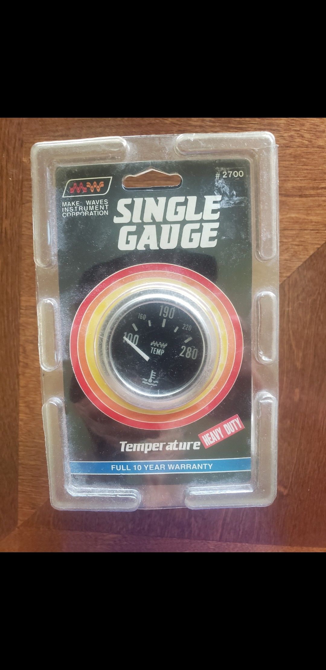 SINGLE GAUGE Heavy duty Temperature. New.