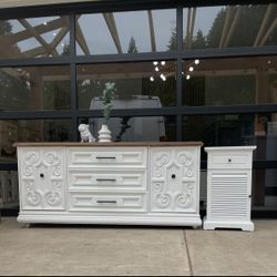 Large White, Nine Drawer Dresser