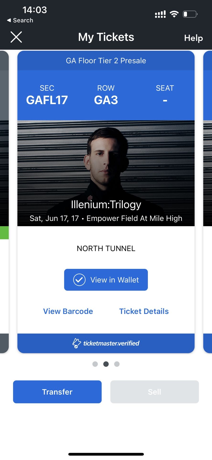 2x Illenium Trilogy GA Floor Denver Tickets